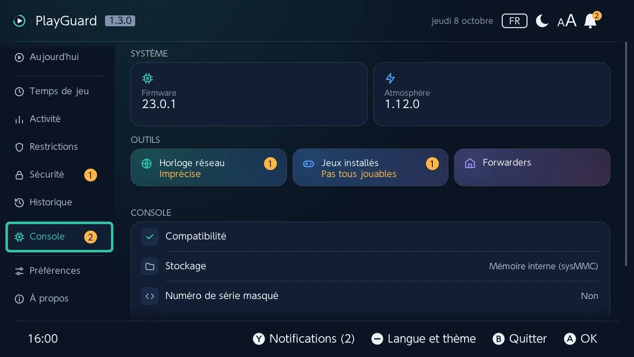 Console : le firmware, Atmosphère et ce que fait tourner la console